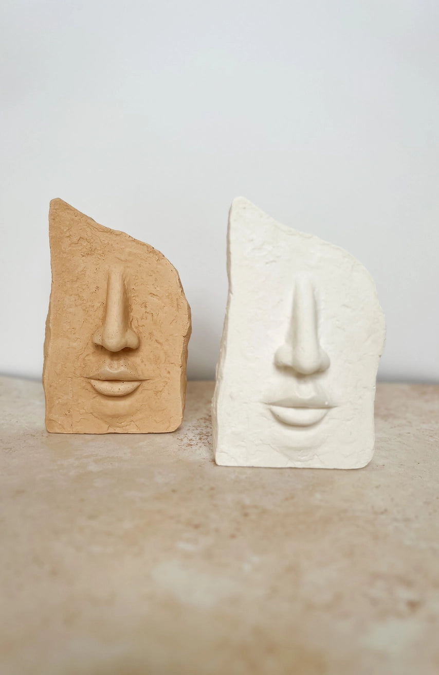 Concrete Face Ornament