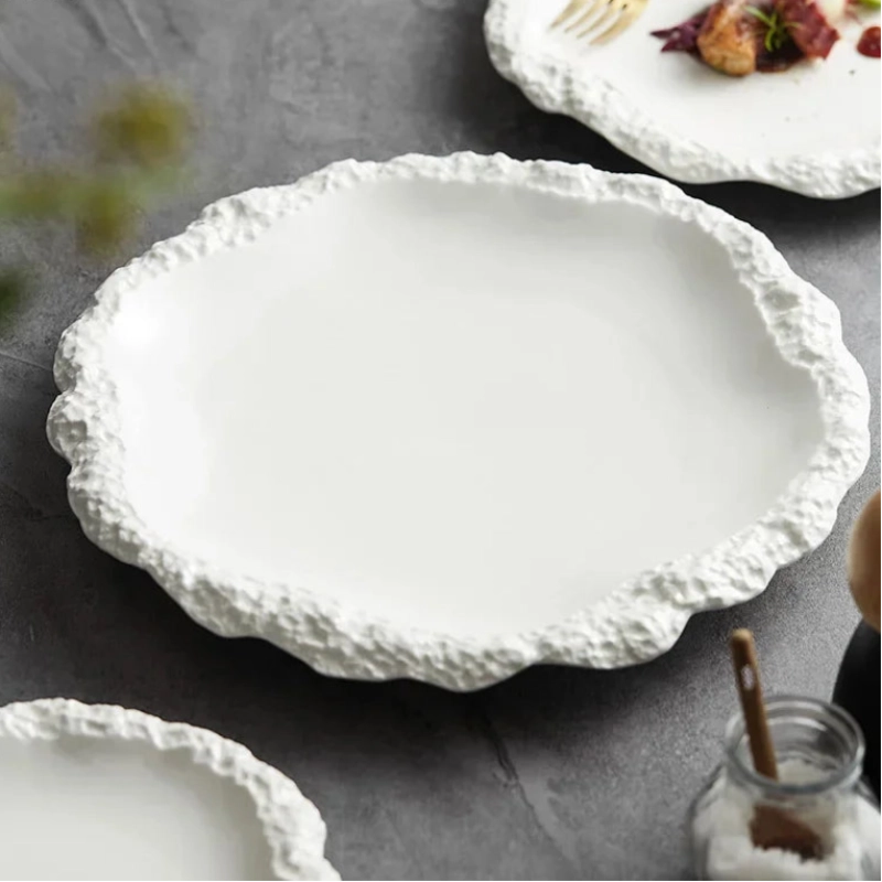 Clayridge Plates (Set of 2) | Modern Ceramic Dinner Plates