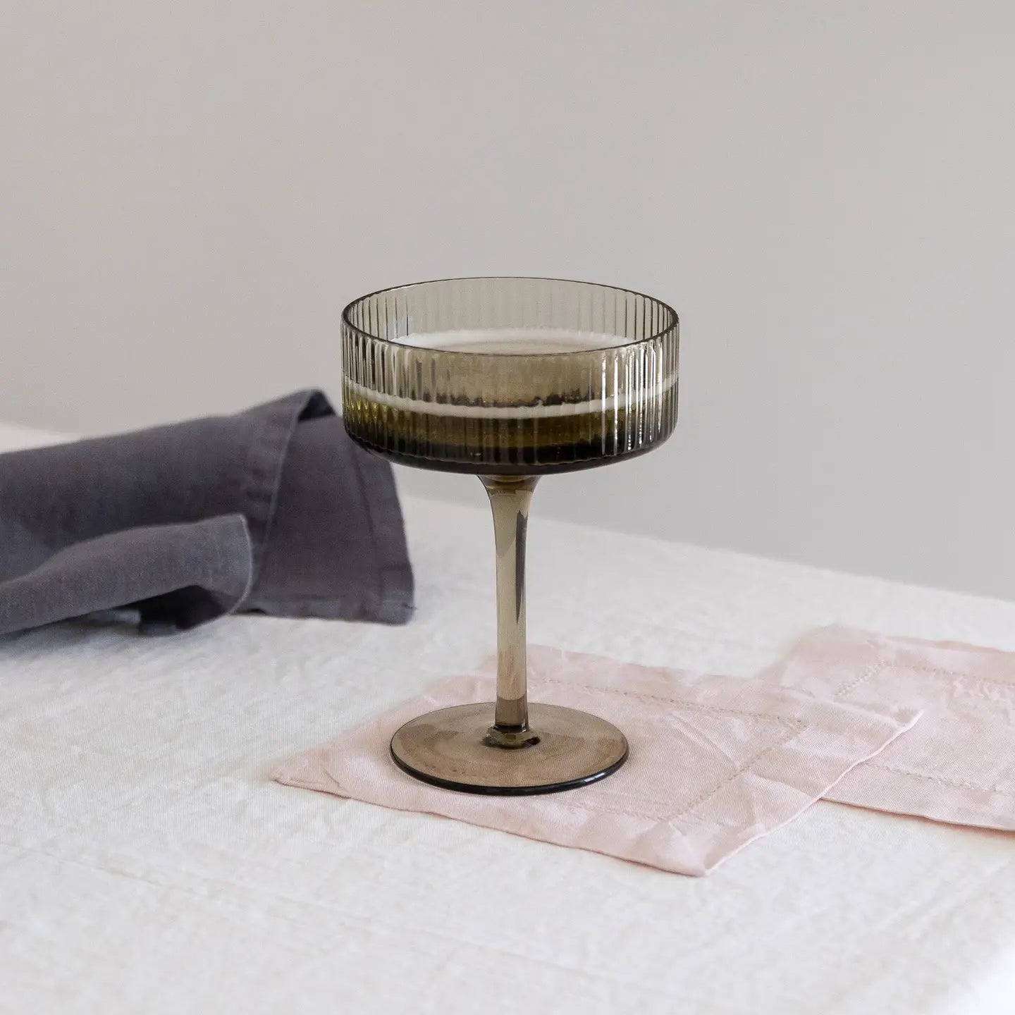 Blush Linen Cocktail Napkin - Set of Four