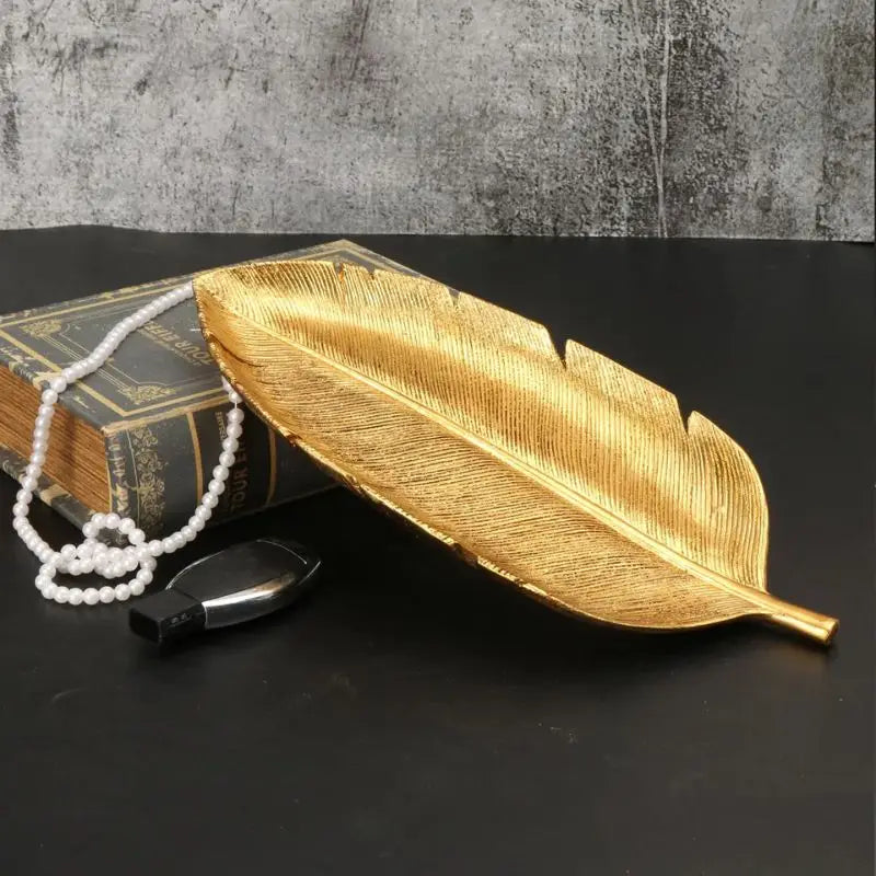 Gold Leaf Decor Tray