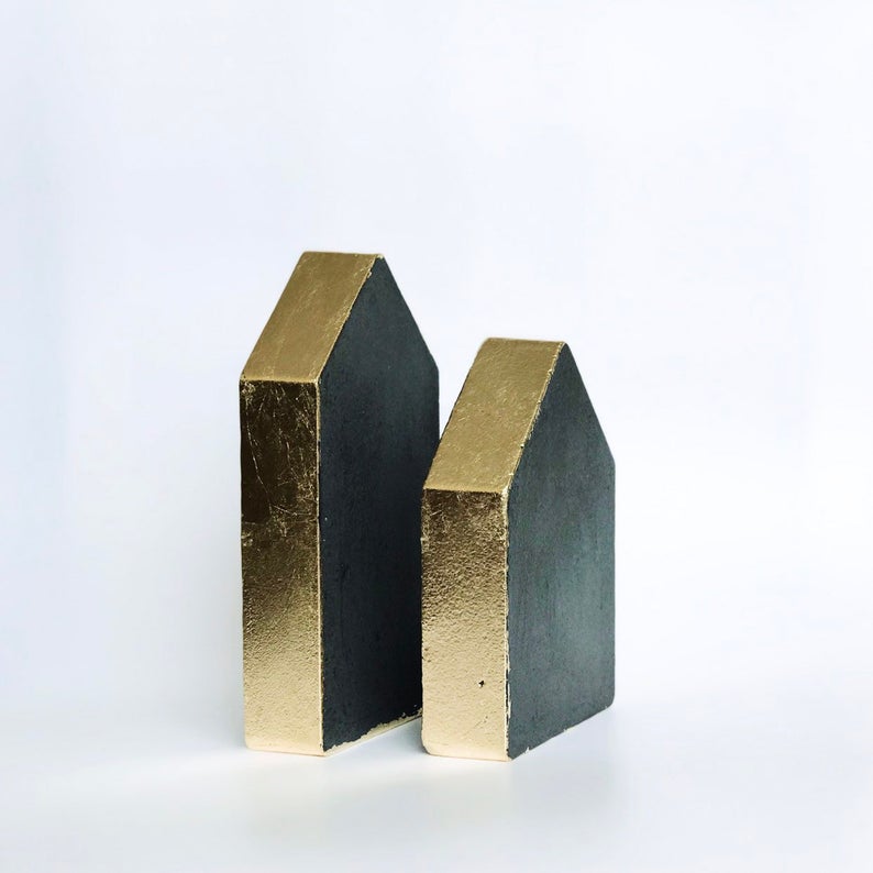 Concrete Bookends Set of 2