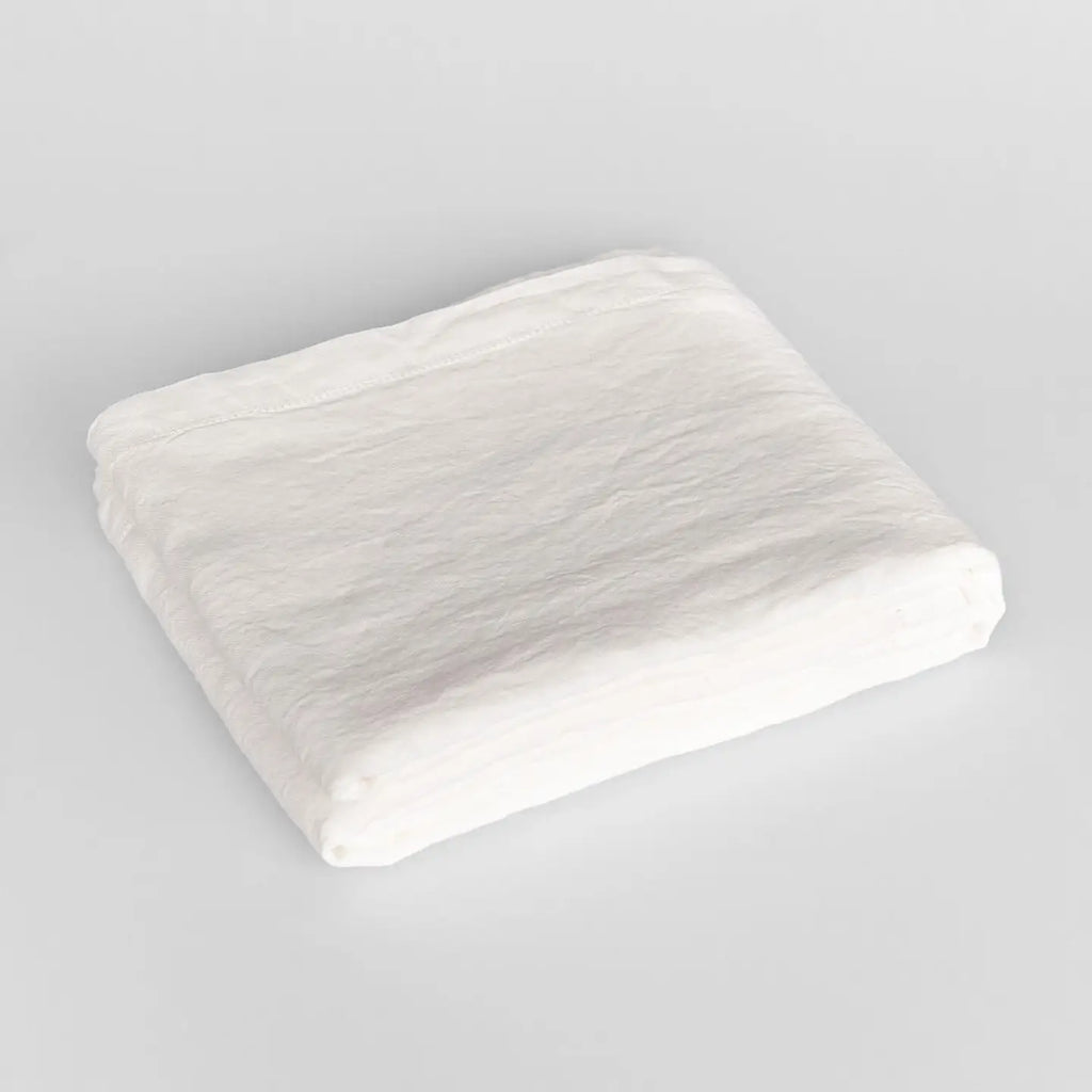 Off-White Linen Tablecloth