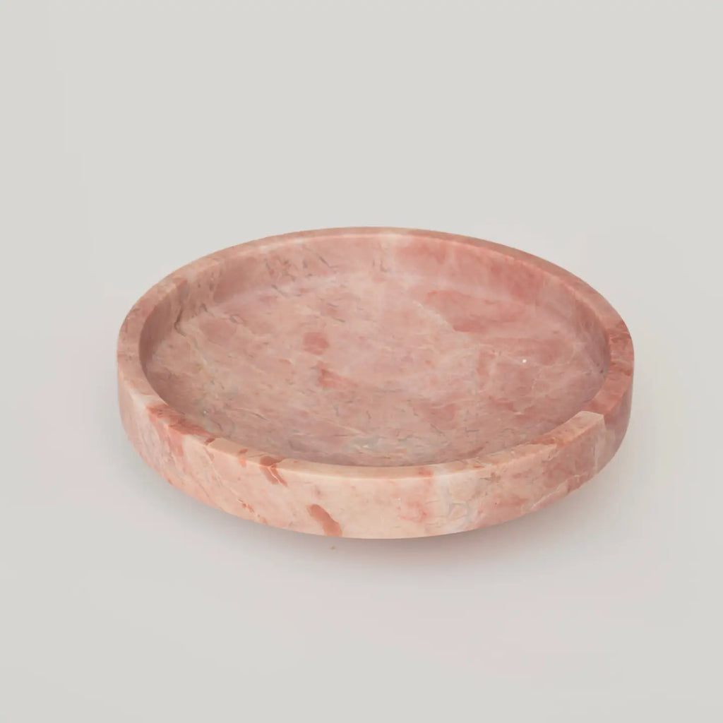 Pink Marble Narrow Bowl