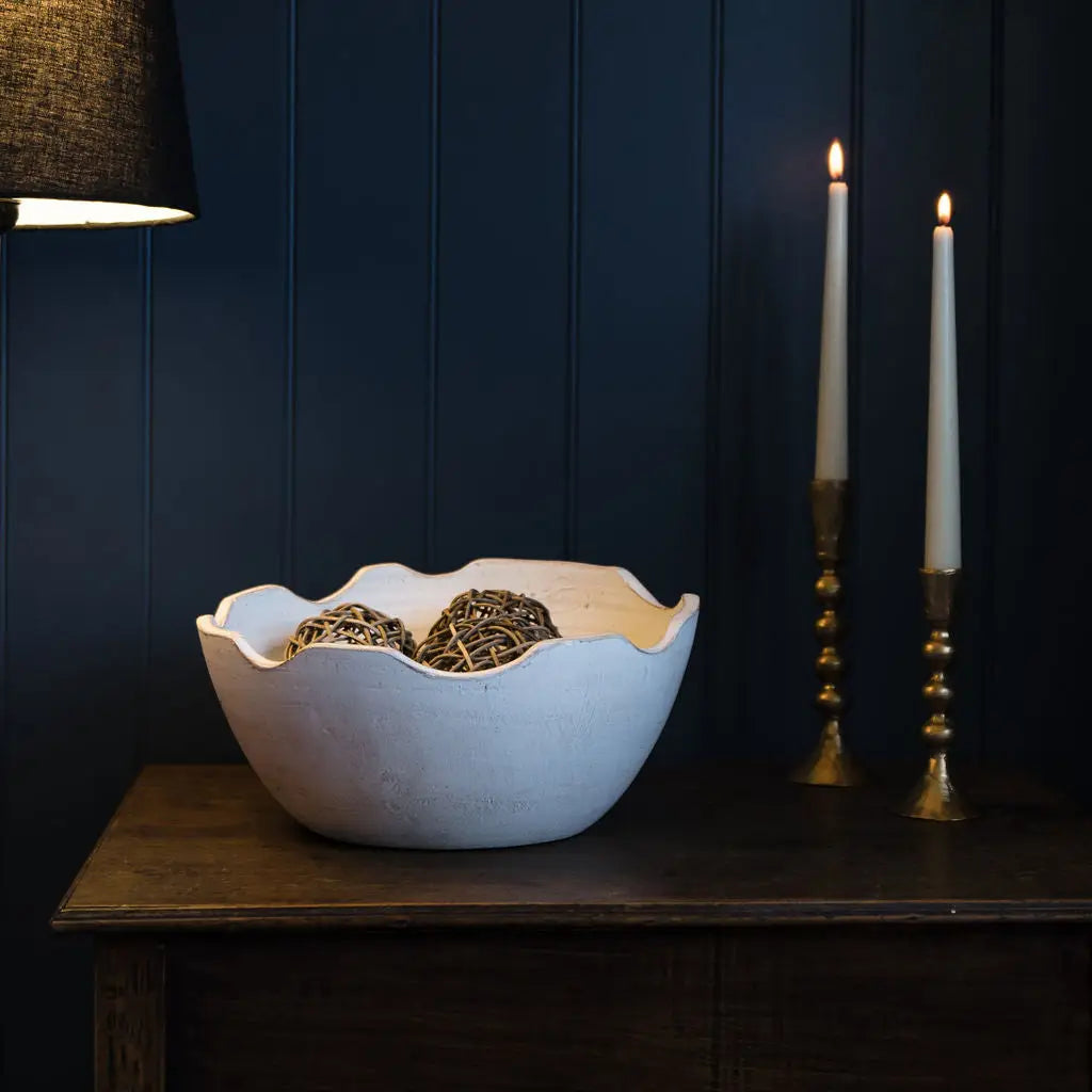 Gillcambon - Off White Terracotta Decorative Bowl