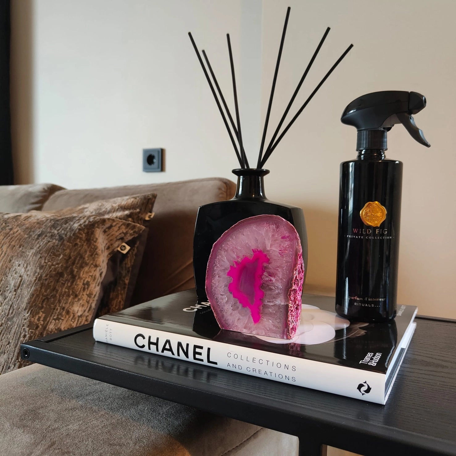 Agate Tea Light Holder - Dyed