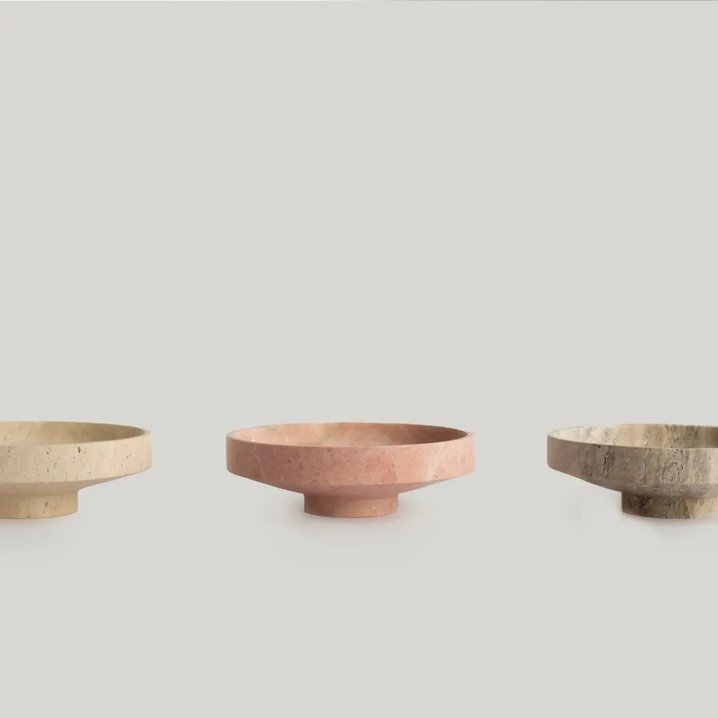 Pink Marble Narrow Bowl