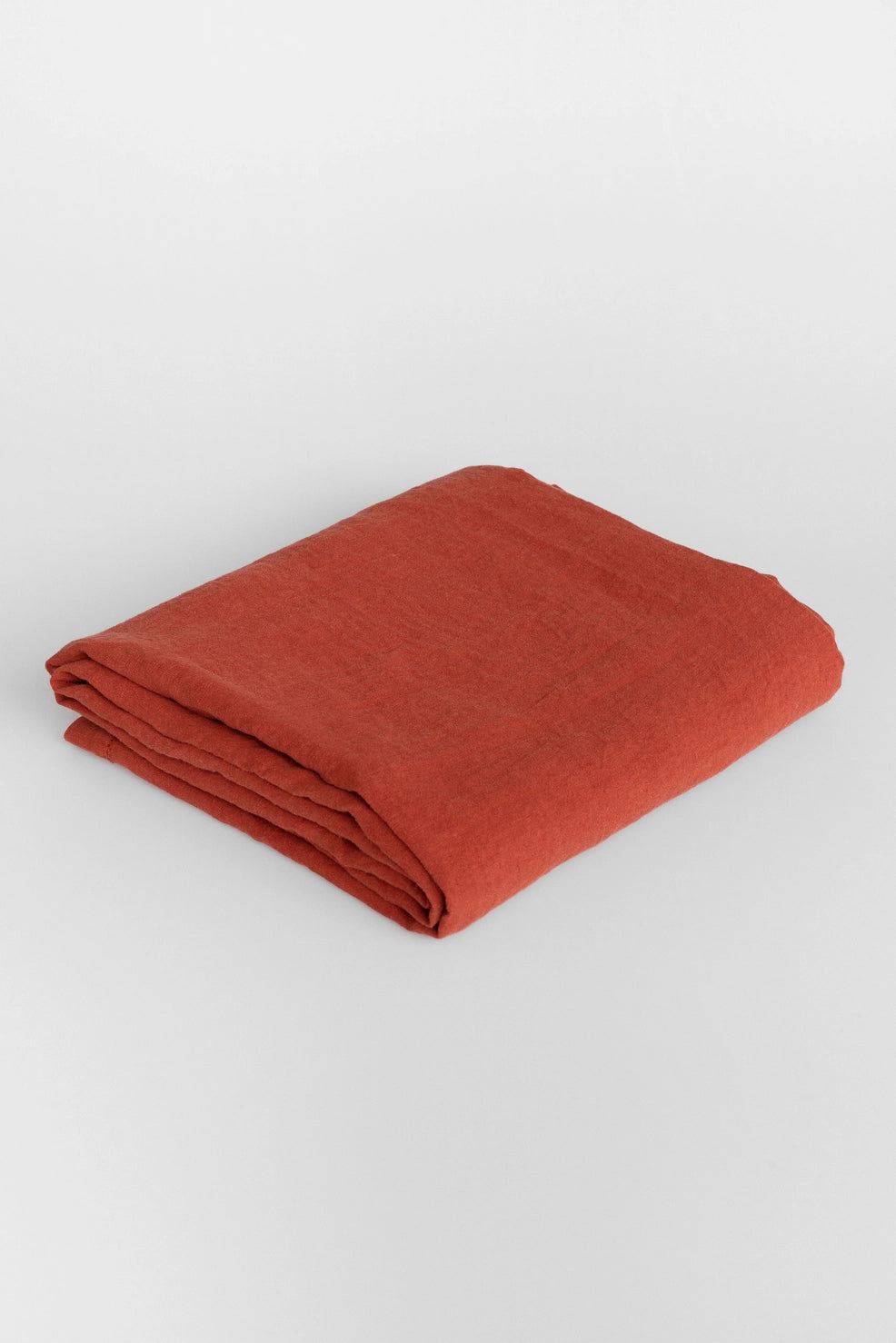 Red Ochre Linen Tablecloth