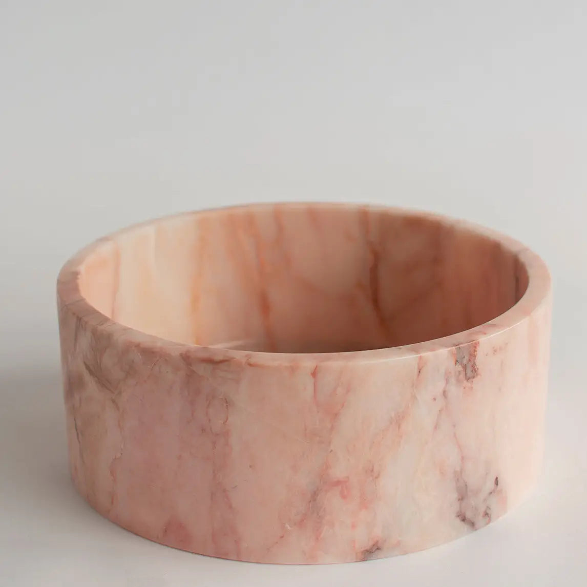 Pink Marble Cylinder Bowl