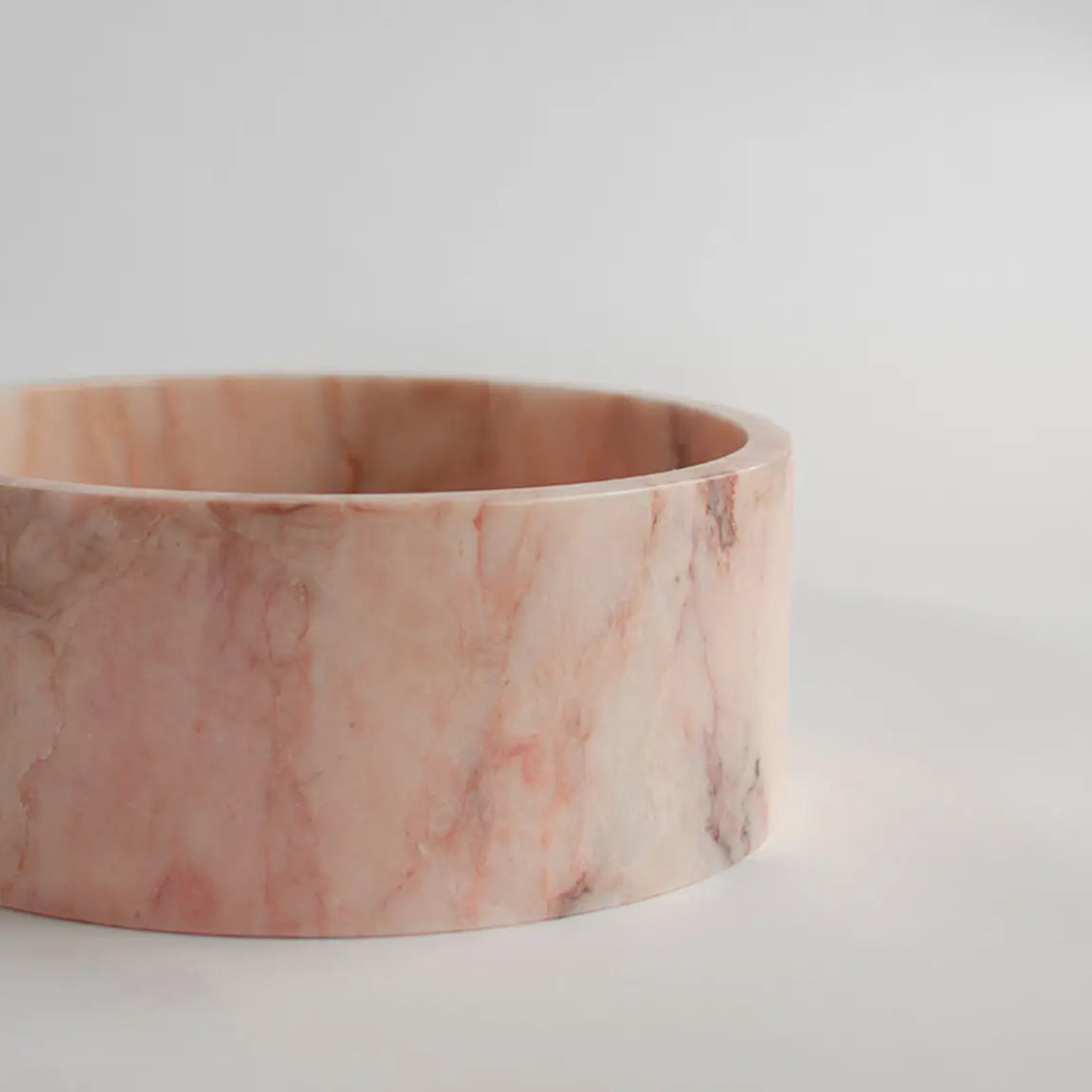 Pink Marble Cylinder Bowl