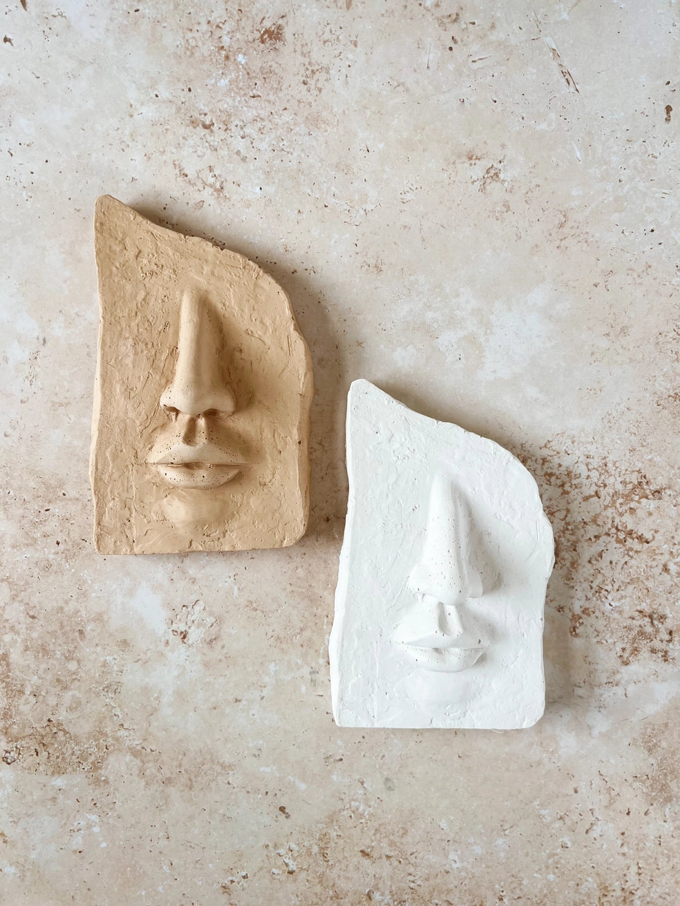 Concrete Face Ornament