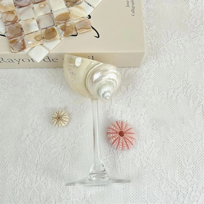 Seashell Glasses Set of 4 | Cocktail Glass | Margarita Glass