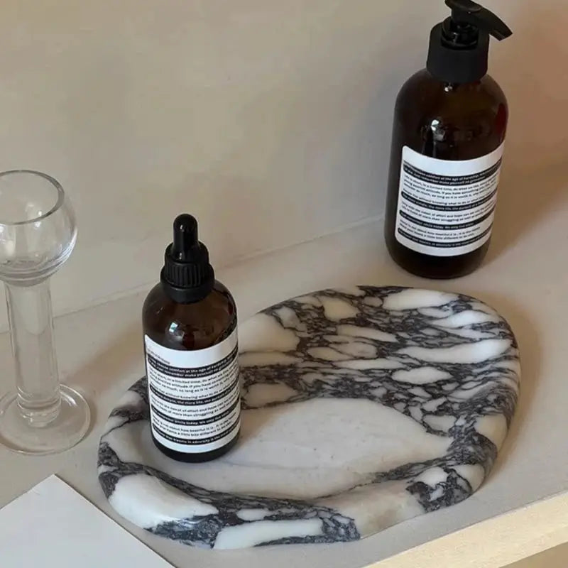 Calacatta Marble Tray | Marble Catchall | Large Serving Tray