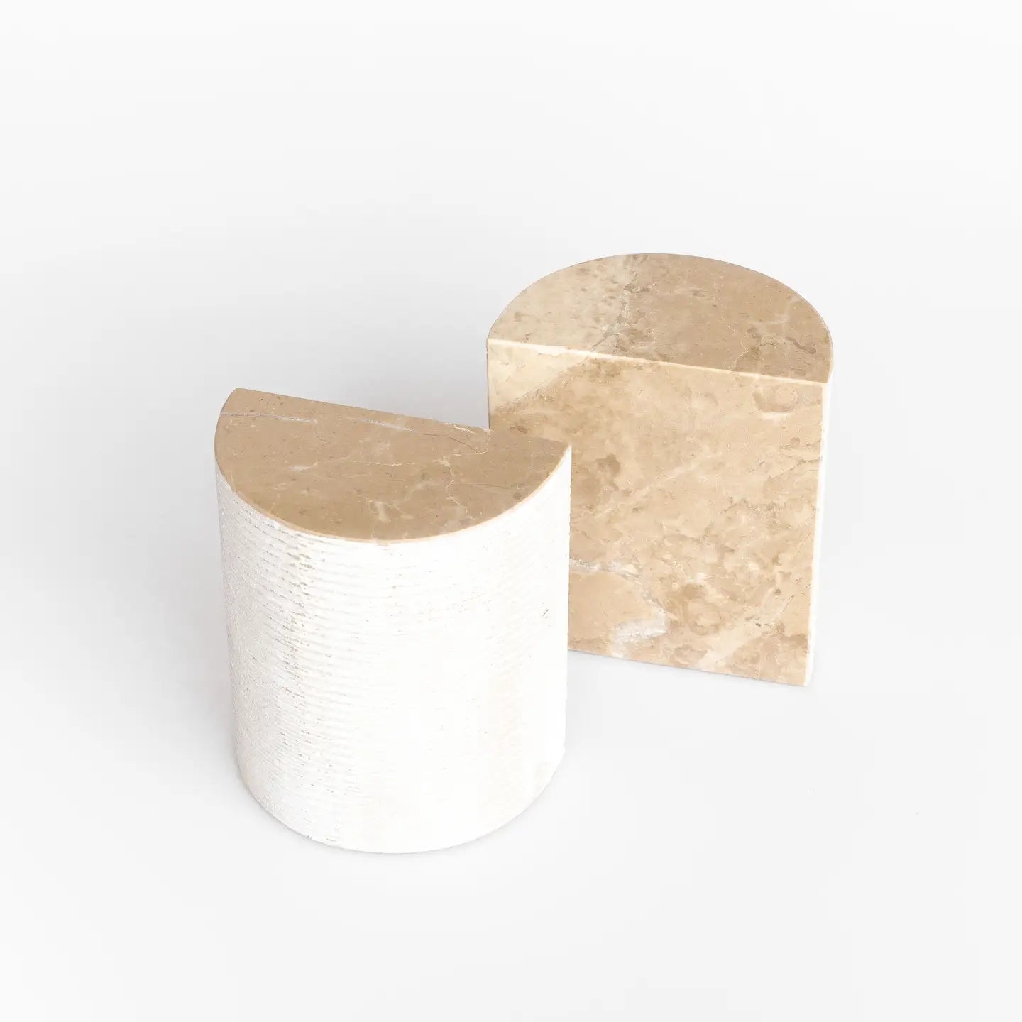Beige Marble Bookends