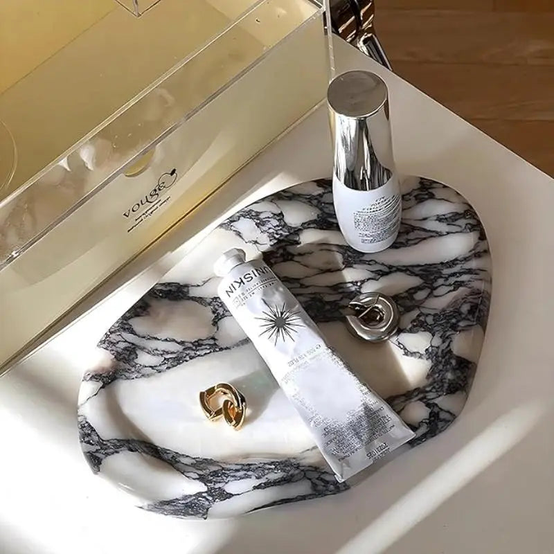 Calacatta Marble Tray | Marble Catchall | Large Serving Tray