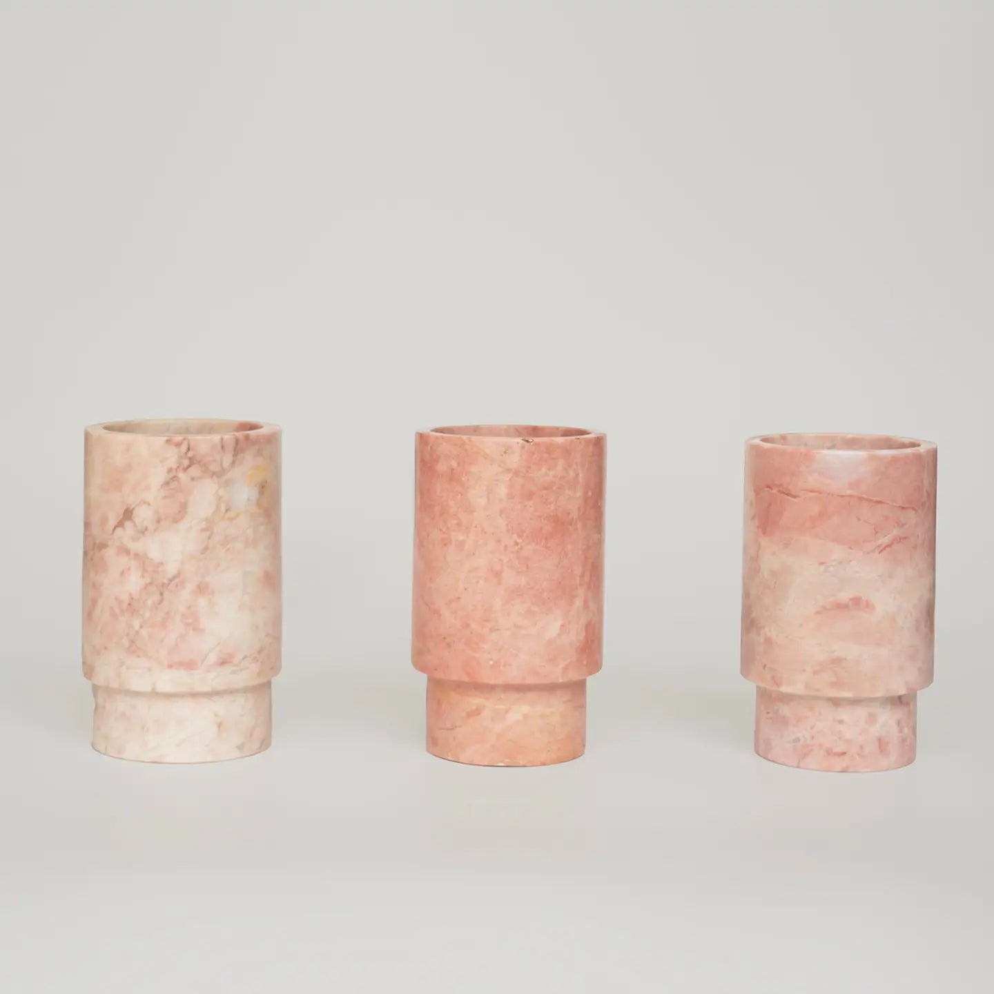 Pink Marble Vase and Wine Cooler
