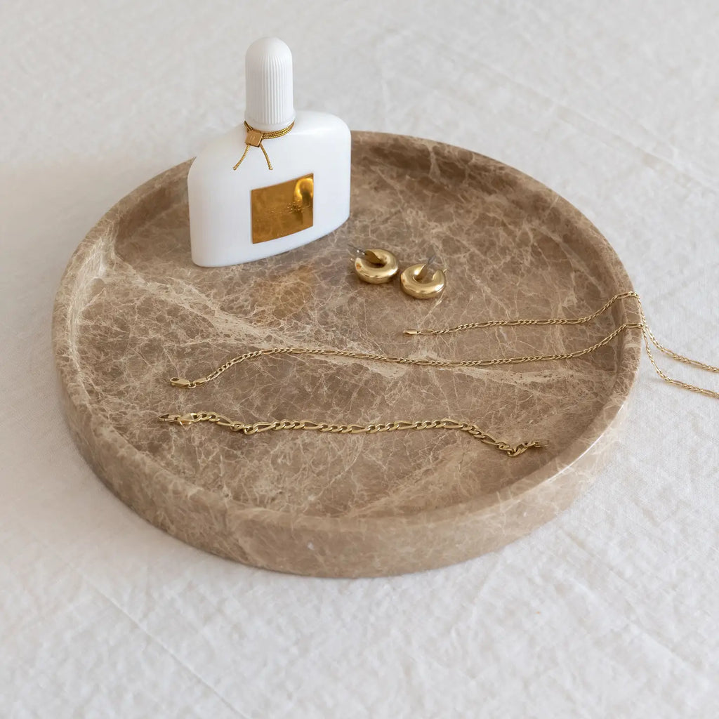 Light Emperador Marble Tray