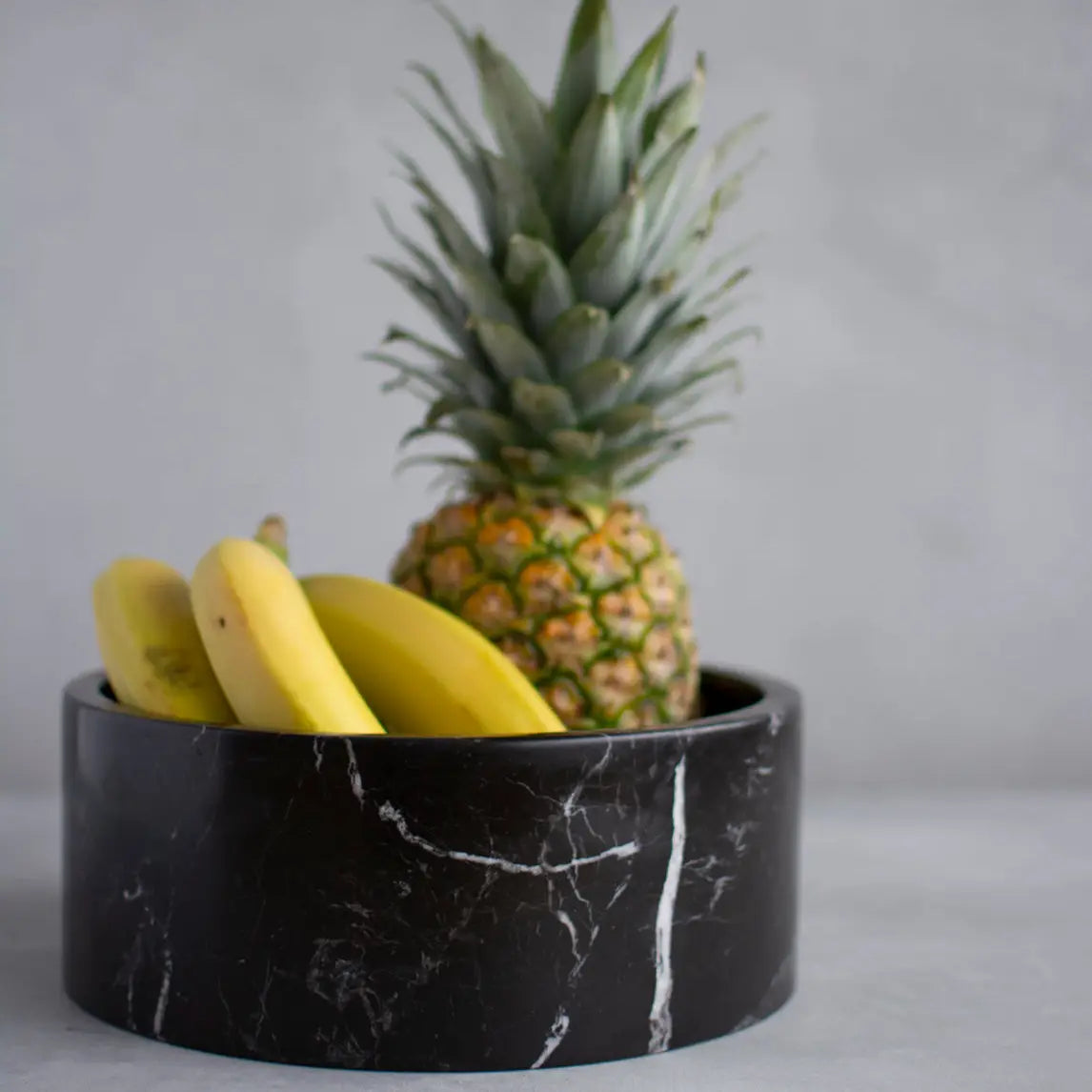 Black Marble Cylinder Bowl