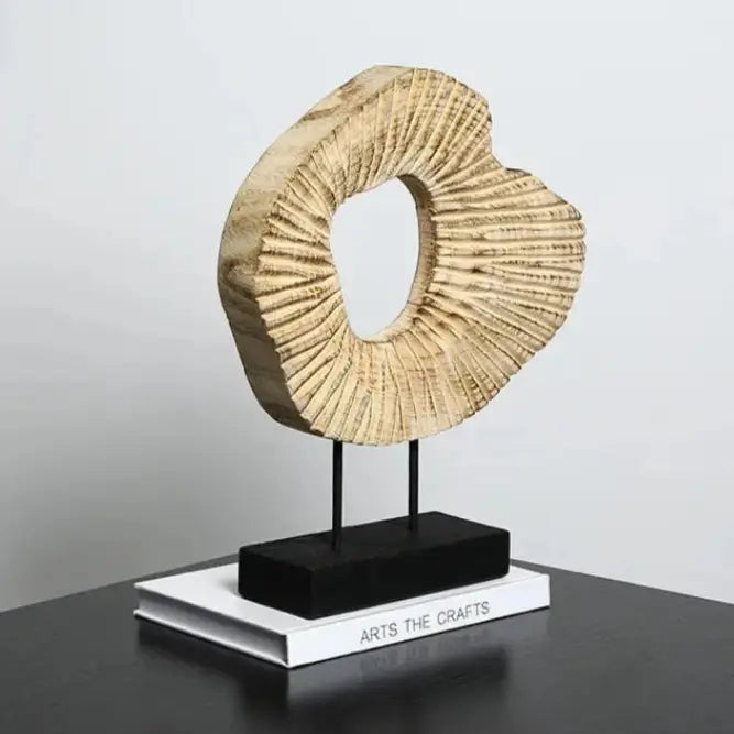 Artisanal Wooden Sculpture | Handcrafted Décor | Home Accent