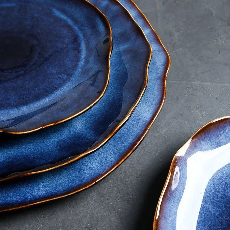 Wave Kiln 4-Piece Dish Sets