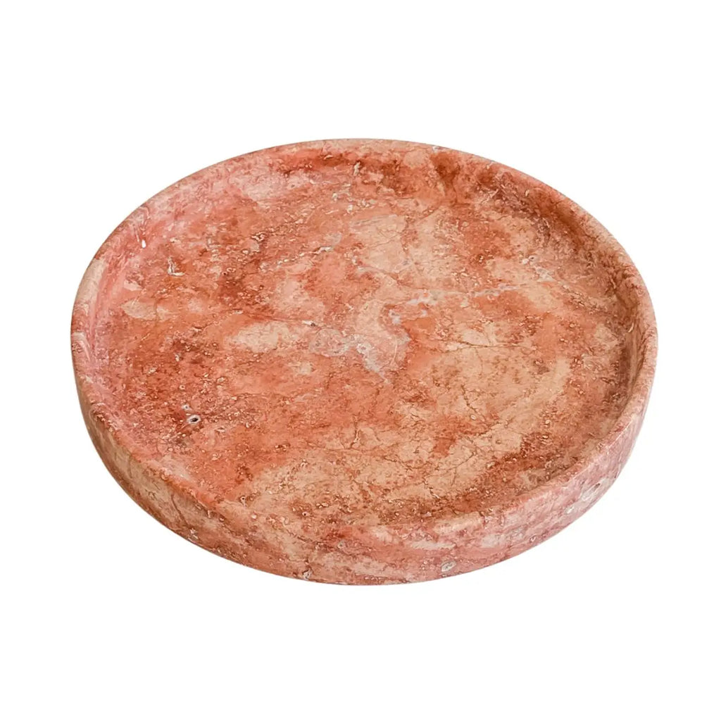 Red Travertine Tray