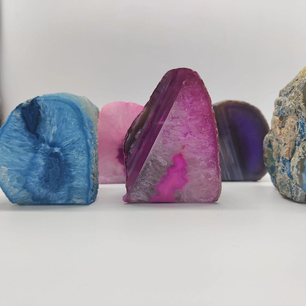 Agate Tea Light Holder - Dyed