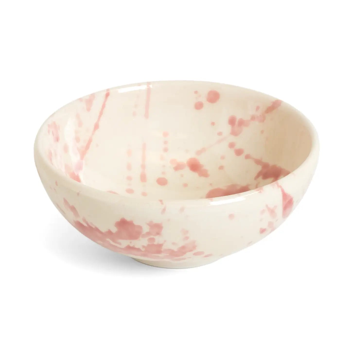 Deep Tapas Dish Rose Splatter