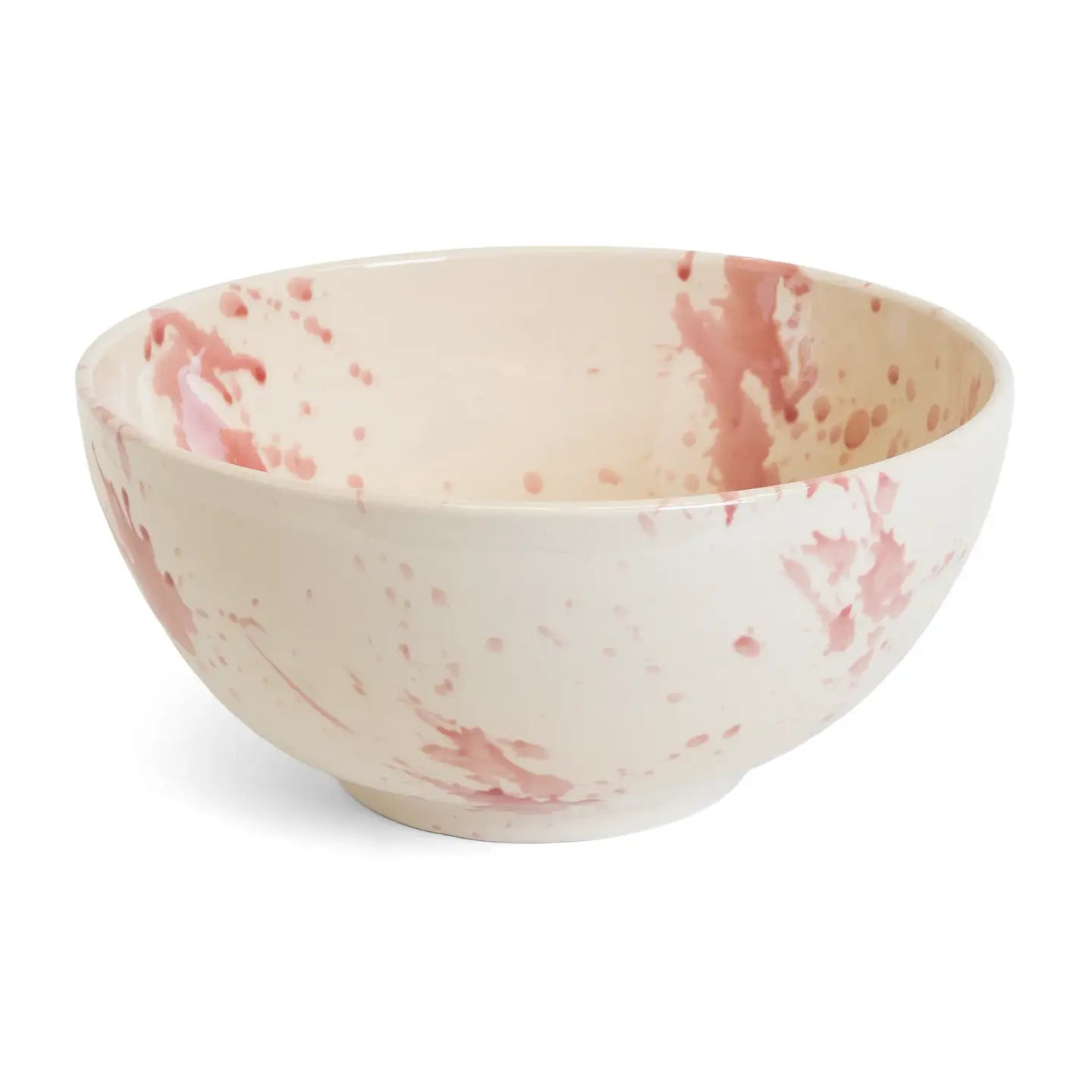 Deep Serving Bowl Rose Splatter