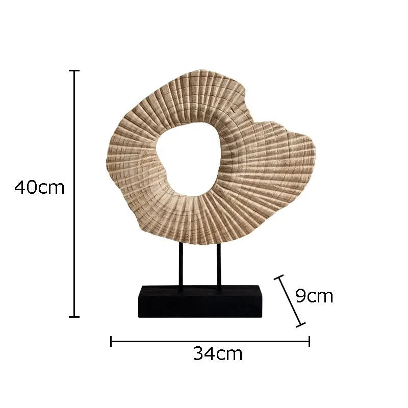 Artisanal Wooden Sculpture | Handcrafted Décor | Home Accent