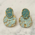 Rustic Acqua Green Pendientes